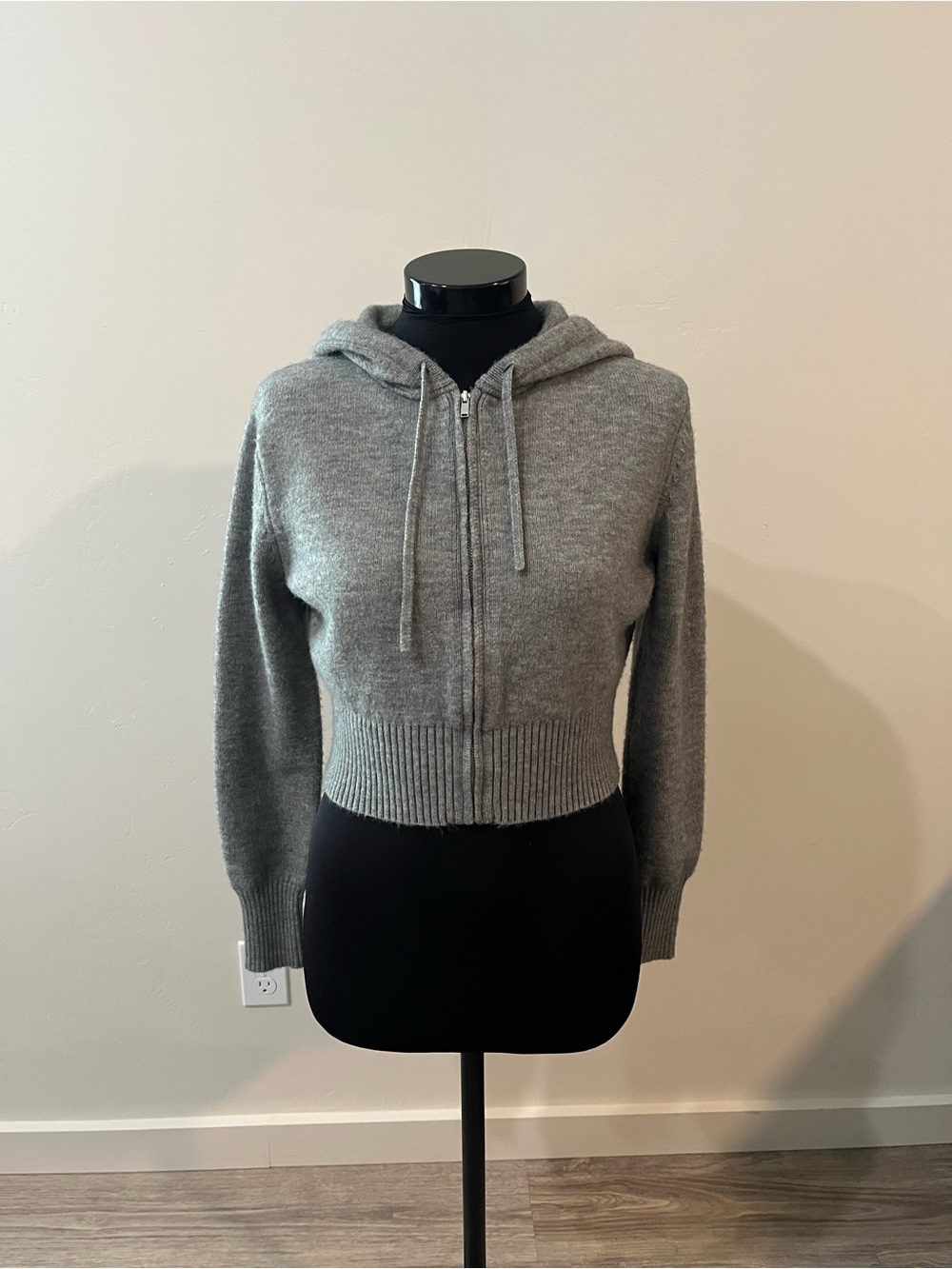 Oak + Fort Knit Zip Up Hoodie
